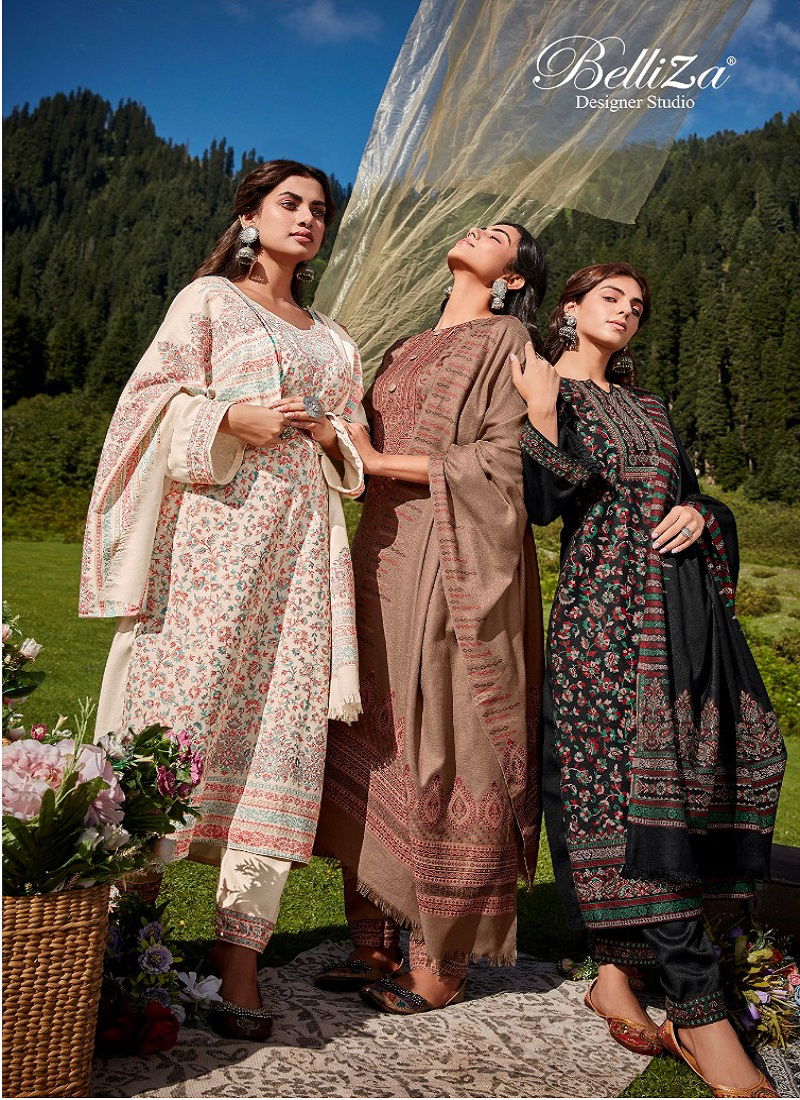 Faariah By Belliza Designer Heavy Pashmina Salwar Kameez Catalog